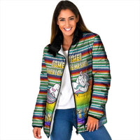 Funny Unicorn Sometimes When I Close My Eyes Christmas Padded Jacket Xmas Holiday Patterns - Wonder Print Shop