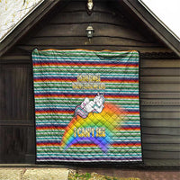 Funny Unicorn Sometimes When I Close My Eyes Christmas Quilt Xmas Holiday Patterns - Wonder Print Shop