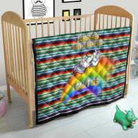 Funny Unicorn Sometimes When I Close My Eyes Christmas Quilt Xmas Holiday Patterns - Wonder Print Shop