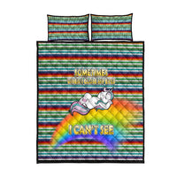 Funny Unicorn Sometimes When I Close My Eyes Christmas Quilt Bed Set Xmas Holiday Patterns - Wonder Print Shop