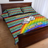 Funny Unicorn Sometimes When I Close My Eyes Christmas Quilt Bed Set Xmas Holiday Patterns - Wonder Print Shop