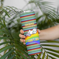 Funny Unicorn Sometimes When I Close My Eyes Christmas Skinny Tumbler Xmas Holiday Patterns - Wonder Print Shop