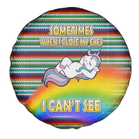 Funny Unicorn Sometimes When I Close My Eyes Christmas Spare Tire Cover Xmas Holiday Patterns - Wonder Print Shop
