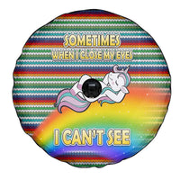Funny Unicorn Sometimes When I Close My Eyes Christmas Spare Tire Cover Xmas Holiday Patterns - Wonder Print Shop