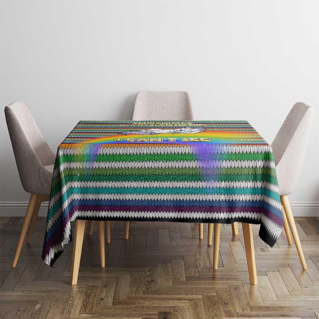 Funny Unicorn Sometimes When I Close My Eyes Christmas Tablecloth Xmas Holiday Patterns - Wonder Print Shop