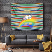 Funny Unicorn Sometimes When I Close My Eyes Christmas Tapestry Xmas Holiday Patterns - Wonder Print Shop