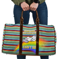 Funny Unicorn Sometimes When I Close My Eyes Christmas Travel Bag Xmas Holiday Patterns - Wonder Print Shop