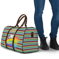Funny Unicorn Sometimes When I Close My Eyes Christmas Travel Bag Xmas Holiday Patterns - Wonder Print Shop