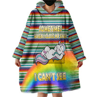 Funny Unicorn Sometimes When I Close My Eyes Christmas Wearable Blanket Hoodie Xmas Holiday Patterns - Wonder Print Shop
