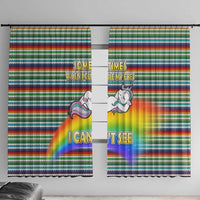 Funny Unicorn Sometimes When I Close My Eyes Christmas Window Curtain Xmas Holiday Patterns - Wonder Print Shop
