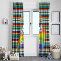 Funny Unicorn Sometimes When I Close My Eyes Christmas Window Curtain Xmas Holiday Patterns - Wonder Print Shop