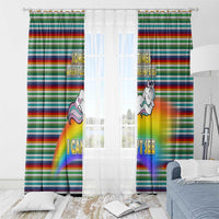 Funny Unicorn Sometimes When I Close My Eyes Christmas Window Curtain Xmas Holiday Patterns - Wonder Print Shop