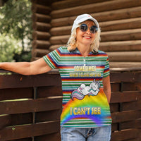 Funny Unicorn Sometimes When I Close My Eyes Christmas Women Polo Shirt Xmas Holiday Patterns - Wonder Print Shop