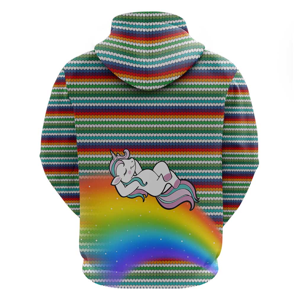 Funny Unicorn Sometimes When I Close My Eyes Christmas Zip Hoodie Xmas Holiday Patterns - Wonder Print Shop