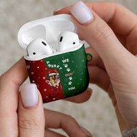 German Shepherd Merry Christmas Christmas AirPods Case Xmas Holiday Patterns - Wonder Print Shop