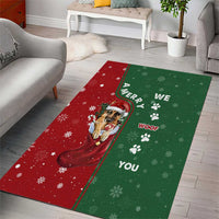 German Shepherd Merry Christmas Christmas Area Rug Xmas Holiday Patterns - Wonder Print Shop