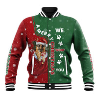 German Shepherd Merry Christmas Christmas Baseball Jacket Xmas Holiday Patterns - Wonder Print Shop