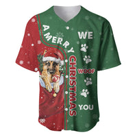 German Shepherd Merry Christmas Christmas Baseball Jersey Xmas Holiday Patterns - Wonder Print Shop