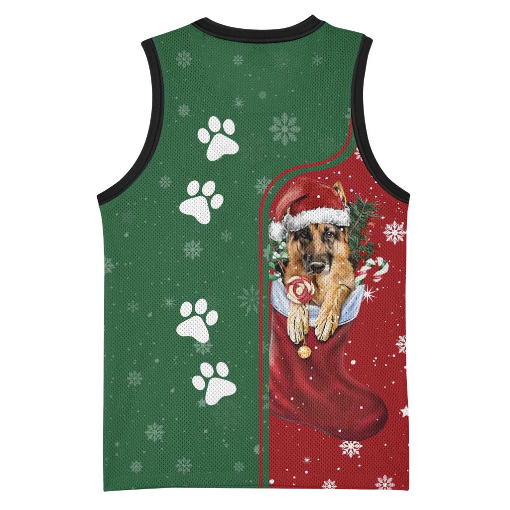 German Shepherd Merry Christmas Christmas Basketball Jersey Xmas Holiday Patterns - Wonder Print Shop