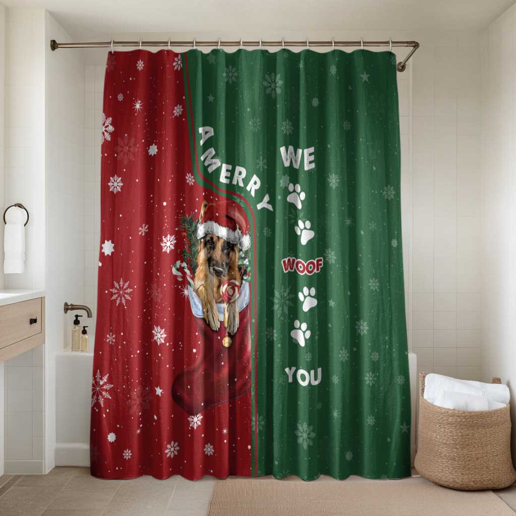 German Shepherd Merry Christmas Christmas Bathroom Set Xmas Holiday Patterns - Wonder Print Shop