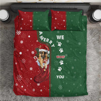 German Shepherd Merry Christmas Christmas Bedding Set Xmas Holiday Patterns - Wonder Print Shop