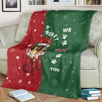 German Shepherd Merry Christmas Christmas Blanket Xmas Holiday Patterns - Wonder Print Shop