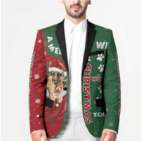 German Shepherd Merry Christmas Christmas Blazer Xmas Holiday Patterns - Wonder Print Shop
