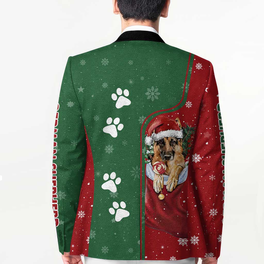 German Shepherd Merry Christmas Christmas Blazer Xmas Holiday Patterns - Wonder Print Shop