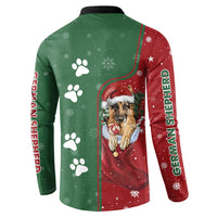 German Shepherd Merry Christmas Christmas Button Sweatshirt Xmas Holiday Patterns - Wonder Print Shop