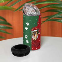 German Shepherd Merry Christmas Christmas 4 in 1 Can Cooler Tumbler Xmas Holiday Patterns - Wonder Print Shop