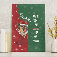 German Shepherd Merry Christmas Christmas Canvas Wall Art Xmas Holiday Patterns - Wonder Print Shop