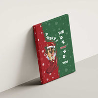 German Shepherd Merry Christmas Christmas Canvas Wall Art Xmas Holiday Patterns - Wonder Print Shop