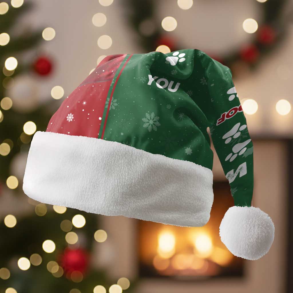 German Shepherd Merry Christmas Christmas Santa Hat Xmas Holiday Patterns - Wonder Print Shop
