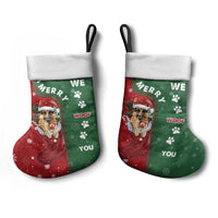 German Shepherd Merry Christmas Christmas Stocking Xmas Holiday Patterns - Wonder Print Shop