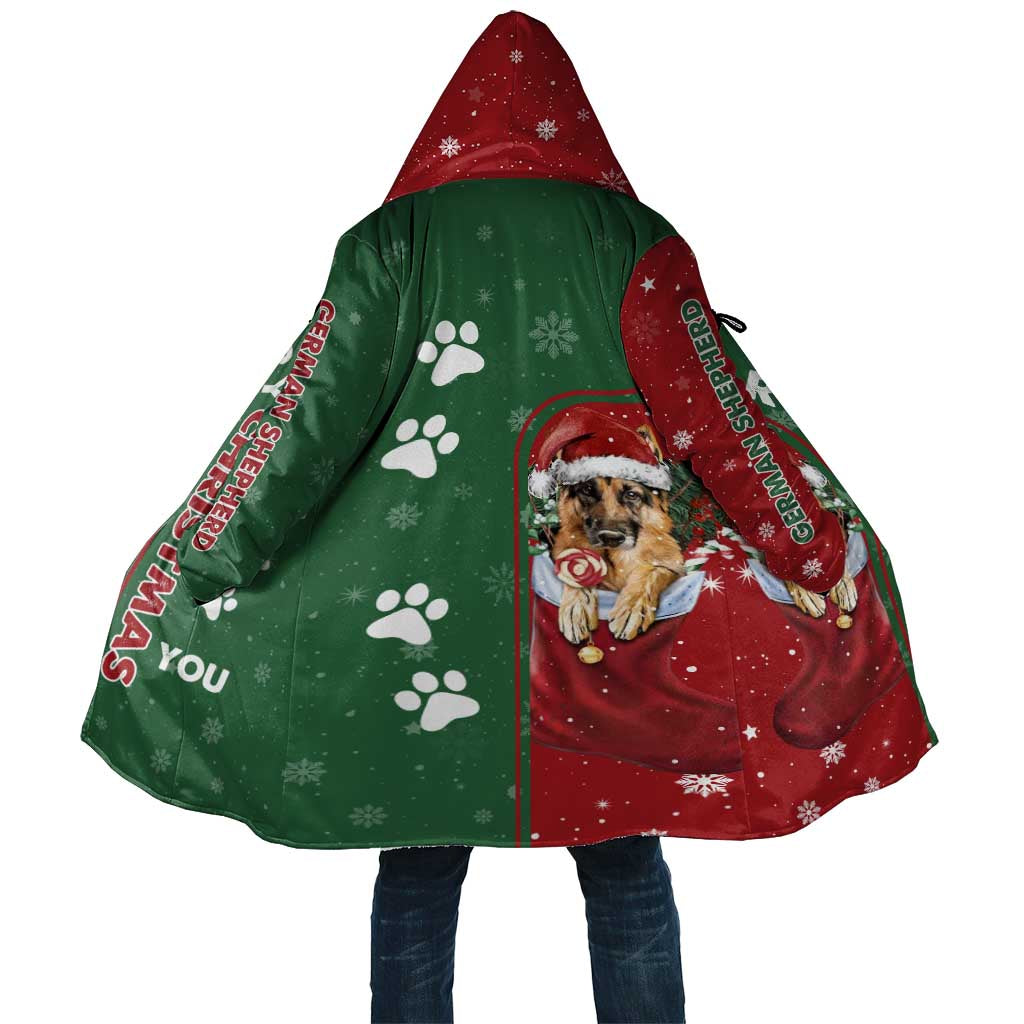 German Shepherd Merry Christmas Christmas Cloak Xmas Holiday Patterns - Wonder Print Shop