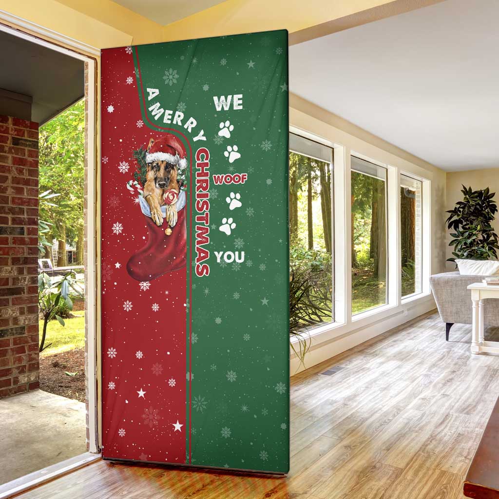 German Shepherd Merry Christmas Christmas Door Cover Xmas Holiday Patterns - Wonder Print Shop