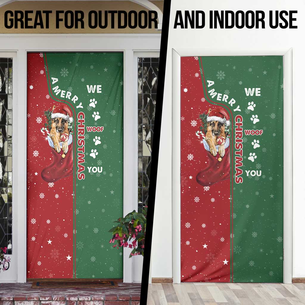 German Shepherd Merry Christmas Christmas Door Cover Xmas Holiday Patterns - Wonder Print Shop