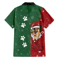 German Shepherd Merry Christmas Christmas Family Matching Long Sleeve Bodycon Dress and Hawaiian Shirt Xmas Holiday Patterns - Wonder Print Shop