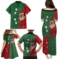 German Shepherd Merry Christmas Christmas Family Matching Puletasi and Hawaiian Shirt Xmas Holiday Patterns - Wonder Print Shop