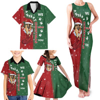 German Shepherd Merry Christmas Christmas Family Matching Tank Maxi Dress and Hawaiian Shirt Xmas Holiday Patterns - Wonder Print Shop