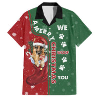 German Shepherd Merry Christmas Christmas Family Matching Tank Maxi Dress and Hawaiian Shirt Xmas Holiday Patterns - Wonder Print Shop