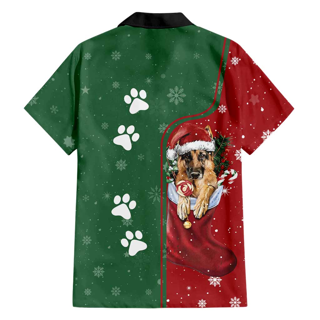 German Shepherd Merry Christmas Christmas Family Matching Tank Maxi Dress and Hawaiian Shirt Xmas Holiday Patterns - Wonder Print Shop