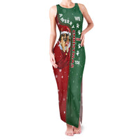 German Shepherd Merry Christmas Christmas Family Matching Tank Maxi Dress and Hawaiian Shirt Xmas Holiday Patterns - Wonder Print Shop