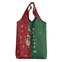 German Shepherd Merry Christmas Christmas Grocery Bag Xmas Holiday Patterns - Wonder Print Shop