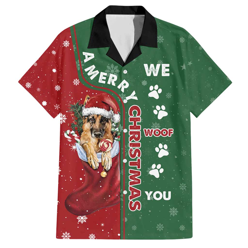 German Shepherd Merry Christmas Christmas Hawaiian Shirt Xmas Holiday Patterns - Wonder Print Shop