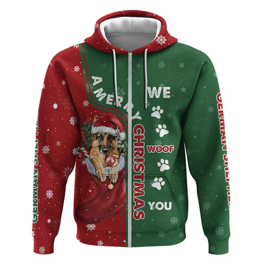 German Shepherd Merry Christmas Christmas Hoodie Xmas Holiday Patterns - Wonder Print Shop