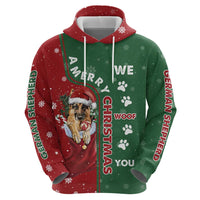 German Shepherd Merry Christmas Christmas Hoodie Xmas Holiday Patterns - Wonder Print Shop