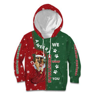 German Shepherd Merry Christmas Christmas Kid Hoodie Xmas Holiday Patterns - Wonder Print Shop