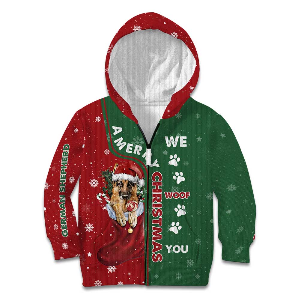 German Shepherd Merry Christmas Christmas Kid Hoodie Xmas Holiday Patterns - Wonder Print Shop