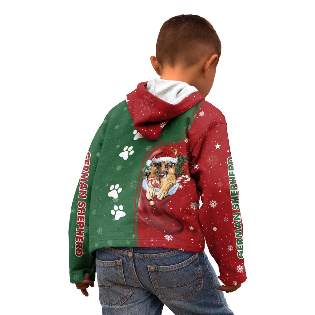 German Shepherd Merry Christmas Christmas Kid Hoodie Xmas Holiday Patterns - Wonder Print Shop